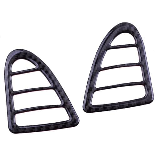 2Pcs/Set Car Carbon Fiber Black Dashboard Side Air Vent Outlet Panel Cover Trim Fit For Mazda RX-8 2008 2007 2006 2005 2004
