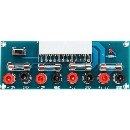 24 Pins Atx Benchtop Board Computer Pc Power Supply Breakout Adapter Module