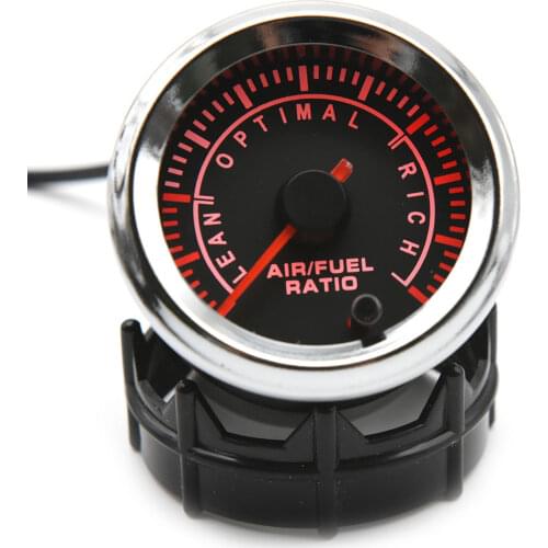 AFR Gauge 52MM Air Fuel Ratio Gauge Digital Air Fuel Ratio Meter 12V Smoke Lens 7 Colors Led Light With Gauge Pod Holder Cup