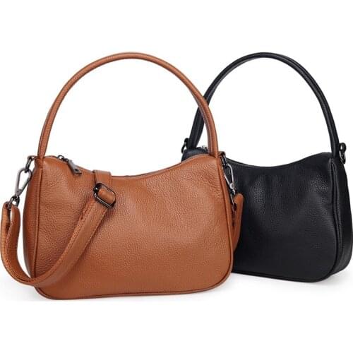 Designer Handbags Women Shoulder Bags Genuine Leather Casual Totes Youth Ladies Solid Crossbody Messenger Shopping Bags Hobos
