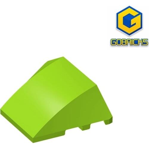 [Gobricks]GDS-762 Building block(No.64225)BRICK 4X3 W. BOW/ANGLE - 4x3 Wedge Arc Brick