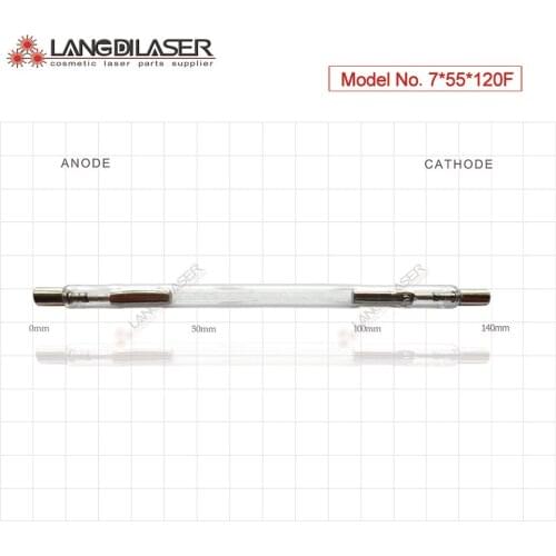 IPL LAMP : 7*55*120F - pole , IPL flash lamp , NCRICO lamp for Chinese IPL/OPT head pieces