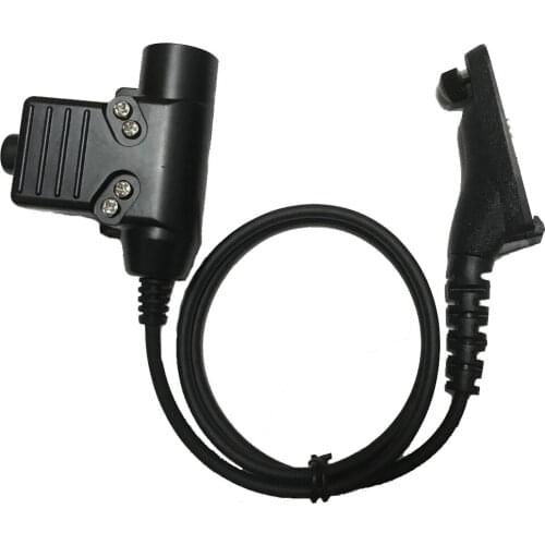 U94 PPT Cable Adaptor For Z Tactical Bowman Headset For Motorola XiR P8268 APX7000 APX8000 DP3400 DP3600 DGP4150