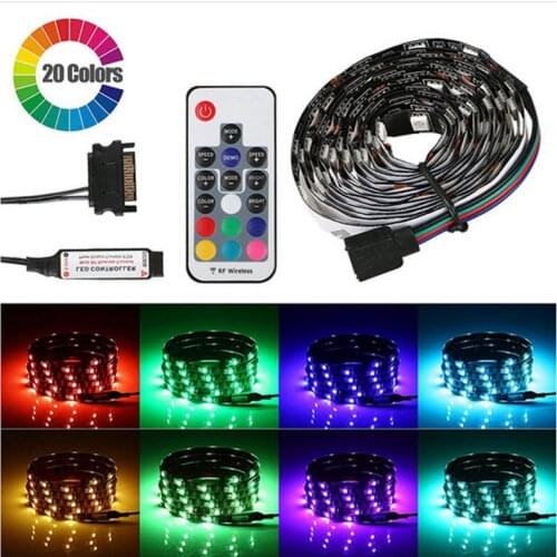 Computer Magnetic RGB LED Strip Light kit LED Computer Lights RF Remote PC Case for PC ASUS Aura SYNC/MSI Mystic Light Sync