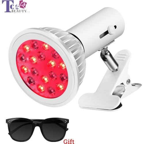 Red Light Therapy Lamp 660nm/850nm Infrared Therapy Bulbs with Holder for Pain Relief Massage Body Shoulder Back Joint Muscle