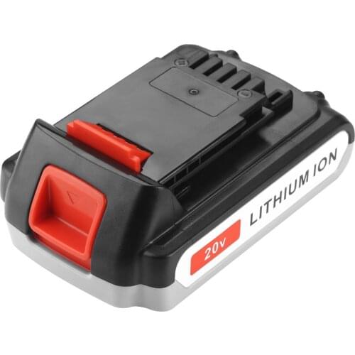 20V 3000mAh Li-ion Rechargeable Battery Power Tool Replacement Battery for BLACK & DECKER LB20 LBX20 LBXR20