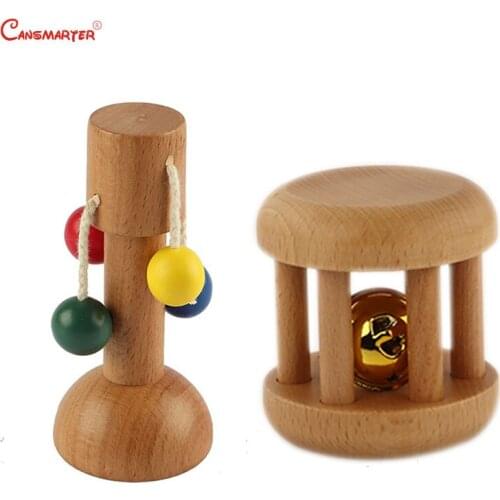 3-6 Months Baby Educational Toy Sensory Montessori Toys Game Dollio Bell Home Beech Wood Brain Develop Early Education