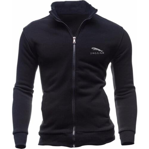 Jaguar CAR Latest Casual Sports Hooded Mens Sweatshirt Hoodie Mens Long-Sleeved Jacket Zipper Track Field Sportswear M-3XL A+2