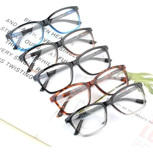 5 Pack Spring Hinge Reading Glasses Rectangular Fashion Quality Readers for Men and Women