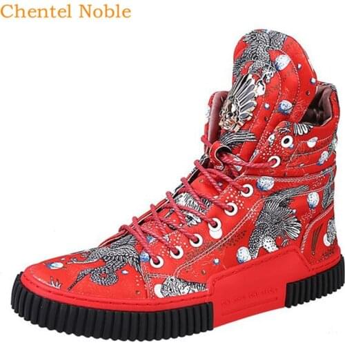 Newest 2019 Luxury Brand Chinese Red Style Leisure Mens Shoes Walking Sneakers Outdoor Shoes For Men Zapatos De Hombre Big Size