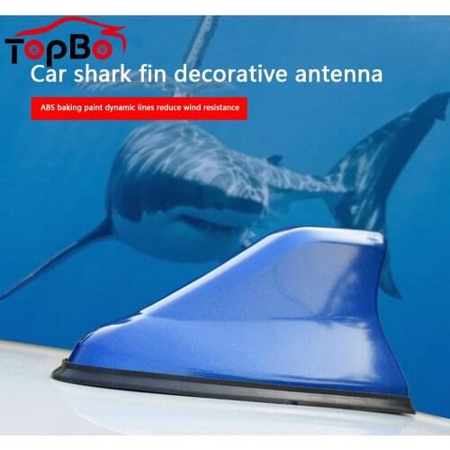 Upgraded Auto Car Shark Fin Antenna Auto Radio Aerials FM Signal Amplifier Car Radio Car Roof Decoration