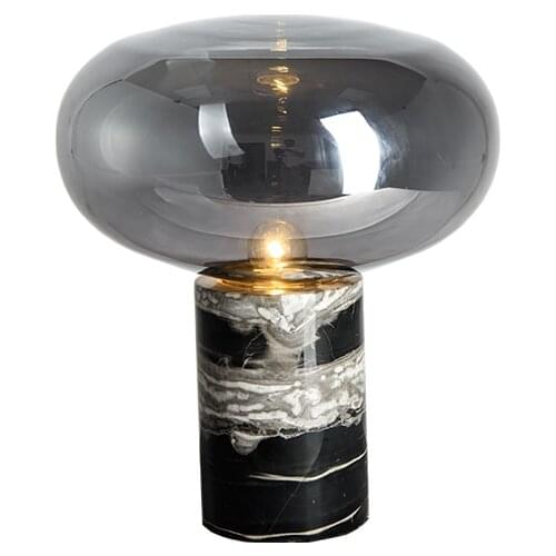 Postmodern glass marble table lamp Bedside Table Lamp E27 AC 110V-240V US Plug Student Table Lamp Bedroom Indoor Bedside Lamp