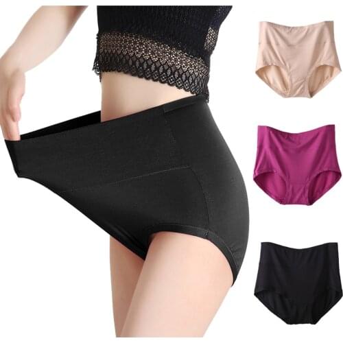 Amazing Fashion New Arrival Womens Plus Size Modal Panties Full Coverage Underwears