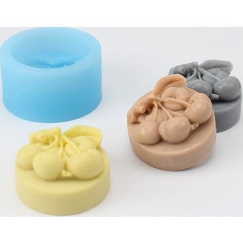 Handmade Soap Silicone Mold Cherry Shape Mould