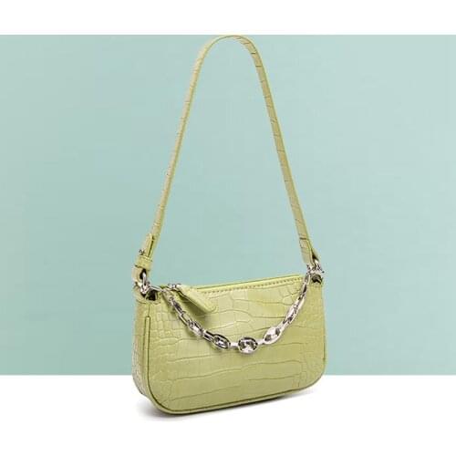 Crocodile Pattern PU Leather Crossbody Bags For Women 2020 Chain Female Shoulder Handbags Mini Purses Cross Body Bag KL1063
