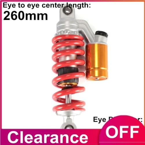 260mm Motor Bike Rear Suspensation Air Shock Absorber Springs Replacement 1Pcs
