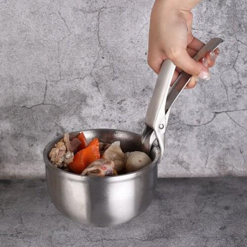 Stainless Steel Plate Clip Bowl Clamp Beak Design Pliers Clip Hot Safe Clip Anti-slip Kitchen Utensil Bowl Steamed Dishes Clamp