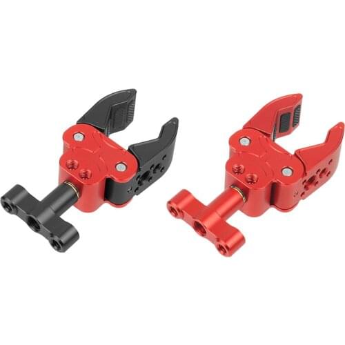 Camera Clamp Mount,Camera Super Clamp W/1/4 And 3/8 Screw Holes For Camera/Field Monitor Adapter Bottom Clamp