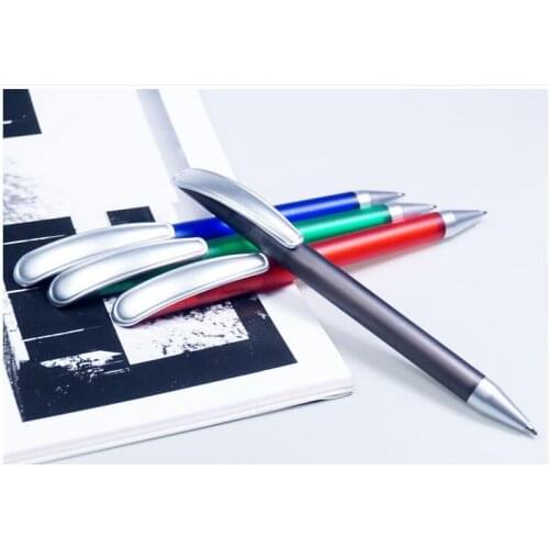 1pcs BZNVN Ownseas pen industry plastic transparent ballpoint pen advertising pen print pop rotation free sample logo