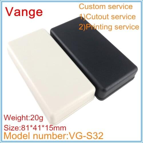 1pcs/lot black junction box 81*41*15mm ABS case plastic extrusion housing enclosure for small PCB device