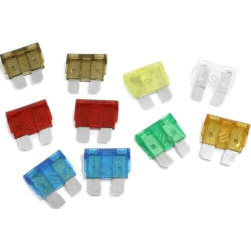 Brand New 10 Pcs Multi Color Auto Car ATC Blade Fuses 5A 7.5A 10A 15A 20A 25A 30A