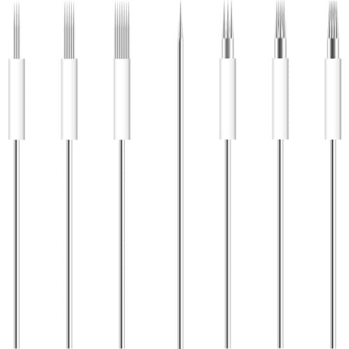 10pcs Microblading Disposable Eyebrow Tattoo Needle 3R 5R 3F 5F 7F Round Semi Permanent Makeup Blade Manual Pen Tattoo Accessory