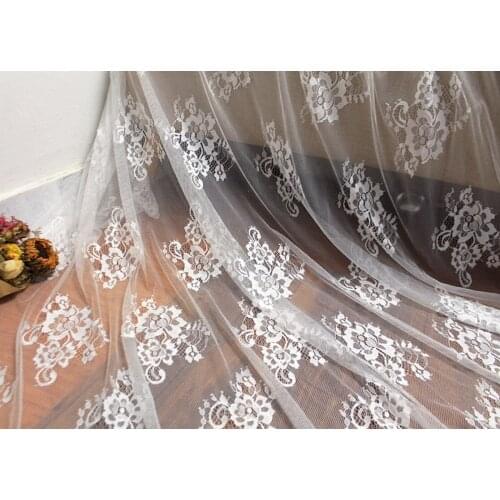 GLace 3M/Lot Higth Quality African Lace Fabric DIY Wedding Dress Home Textile Decorative Window Curtain Sofa Fabric TX605