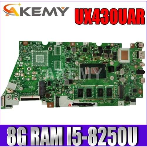 Akemy UX430UAR motherboard W/ 8G/I5-8250U for ASUS UX430U UX430UQ UX430UQR UX430UN UX430UAR laptop motherboard