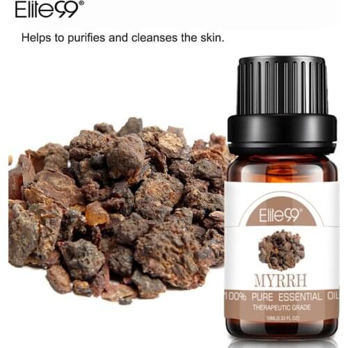 Elite99 10ml Myrrh Pure Essential Oils Aromatherapy Diffusers Essential Oils Body Relieve Stress Oil Help Sleep Home Air Care