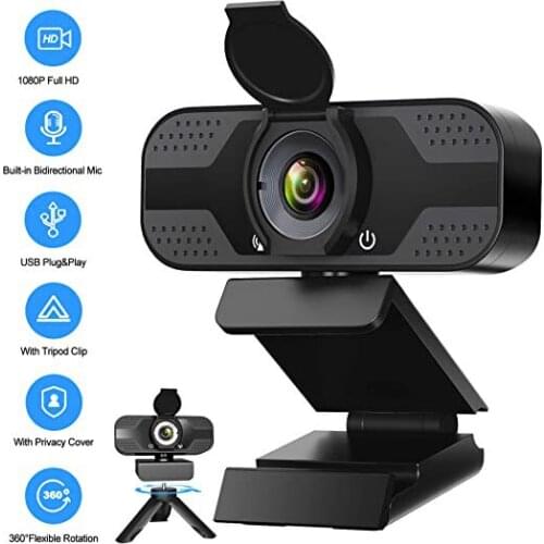 Full HD 1080P Webcam USB Web Camera For PC Computer Laptop USB Web Cam With Tripod Autofocus WebCamera For Youtube