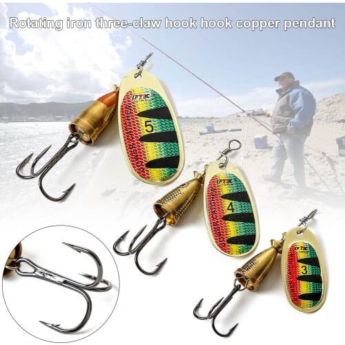 1 Pcs Simulation Artificial Fishing Lure Bait Hooks Metal Accessories for Sea Lake YS-BUY
