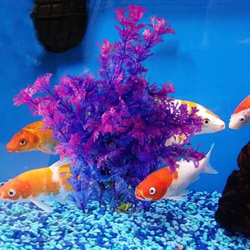 Simulation Aquatic Plant New Fish Tank Decorative Plastic Aquatic Plant Aquarium Landscaping Fake Aquatic Enfeite Pra Aquario