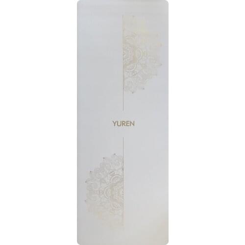 5mm PU Natural Rubber Yoga Mat 68cm Wide Thickened Golden Mandala With Position Line Non Slip for Hot Yoga Pilates Fitness