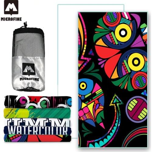 Microfine Beach Towel Custom Size Microfiber Towel Large Travel Gym Sport Bath Towel