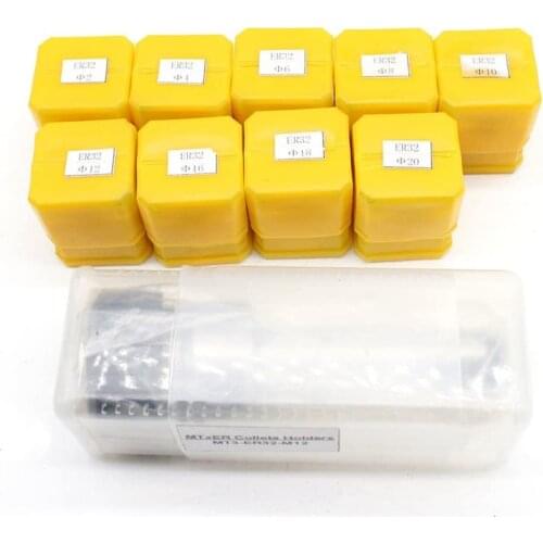 MTA2 MTA3 MTA4 MTB2 MTB3 MTB4 Morse Taper Holder +10pcs ER16 Spring Collets Set 1-10MM Collet Chuck For CNC Milling Lathe tool
