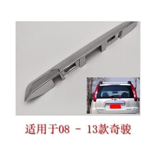 For Nissan X-Trail XTrail T31 2008-2013 ABS Chrome Rear Trunk Lid Trim Cover trim Trunk Lid Cover Trim Accessories