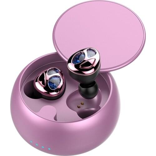 UNCJC TWS Earbuds Bluetooth 5.0 Earphone High-Fidelity Audio Qualcomm cVc in-ear Headphones Slide Cover Sport Portable