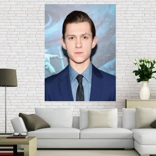NEW Tom Holland Poster HD Print Canvas Fabric Posters Home Room/Bar/Cafe Decor Wall Pictures Art Big Size No Frame 12.2