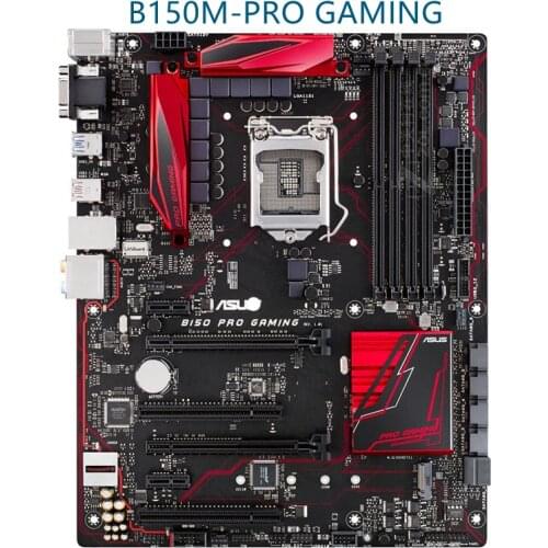 For asus B150 PRO GAMING Used Desktop Intel B150 B150M DDR4 LGA 1151 i7/i5/i3 USB3.0 SATA3 Original Motherboard