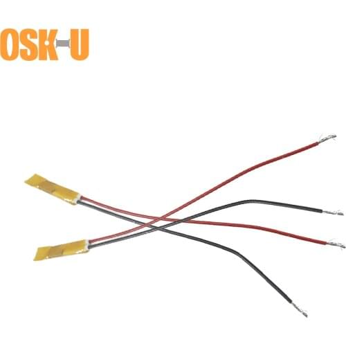 OSKIU 2PCS 8x12x3mm PTC Heating Element 5V 70/50/180 Celsius Degree Constant Temperature Insulated Film Electric Heater Plate