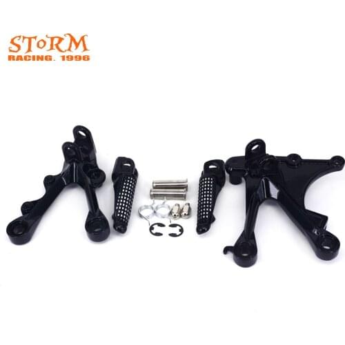 Front footpegs Foot pegs Footrest Pedals Bracket For KAWASAKI ZX6R ZX-6R 2005-2008 05 06 07 08 ZX636 2005-2006 05 06 Motorcycle