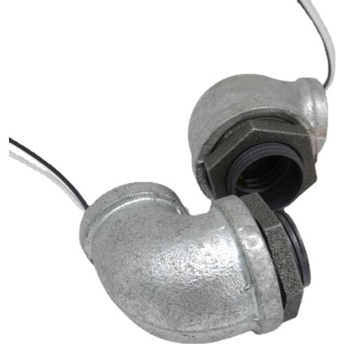 Plastic Galvanized Lamp Holder Screw Light Bulb Socket DN15 DN20 DN25 Creative Retro Industrial LOFT Water Pipe Fittings