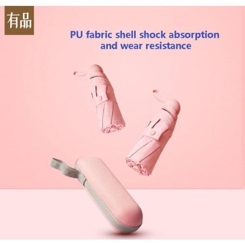 Xiaomi Portable Capsule Sun Umbrella Womens Sunscreen Anti-ultraviolet Dual-use Sunshade Mini Stack Ultra Light Compact Parasol