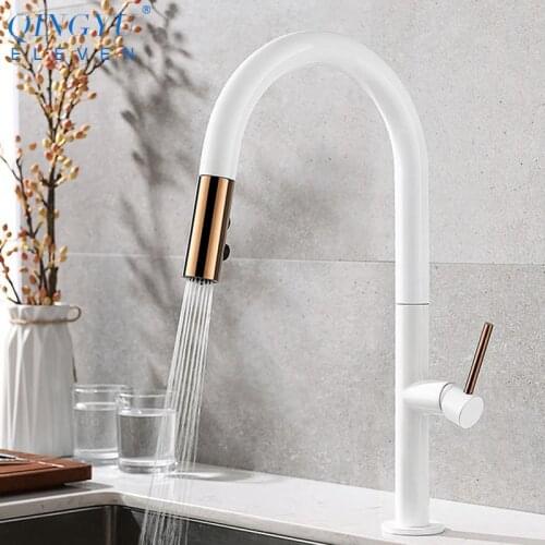 Белые кухонные смесители QINGYU ELEVEN China At AliExpress