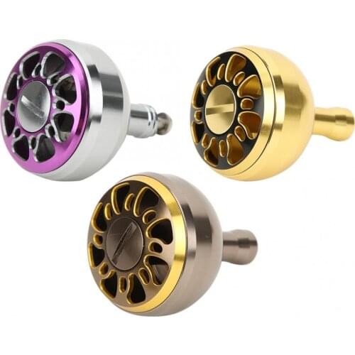 38mm All Metal Fishing Wheel Handle Modification Power Knob Reel Arm for 2000-6000 Model High Speed Spinning Reels