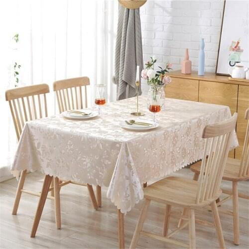 European style waterproof, anti-scald, oil-proof, disposable PVC table cloth fabric rectangular table cloth coffee table mat2020