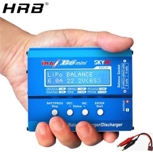 Skyrc iMax B6 Mini Balance Charger Lipo Battery RC Parts Discharger T Plug Banana JST XT60 Connectors Charging Cable AKKU Wires