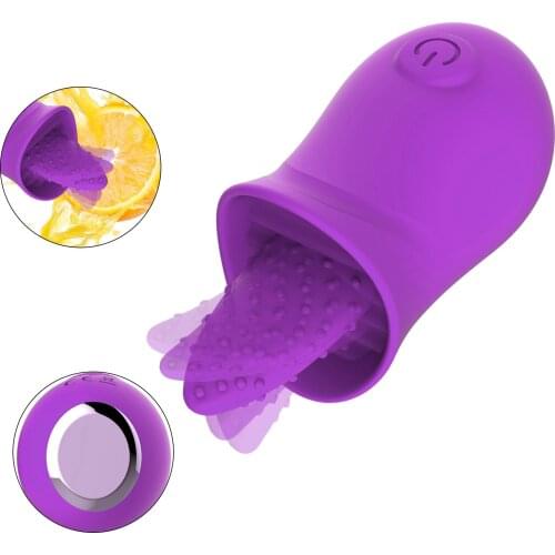10 modes Soft Tongue Licking Vibrator G spot Clitoral Stimulator Clit Sex Toys for Women Rechargeable Nipple Female Masturbator