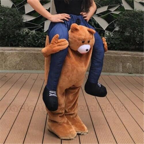 Adults Teddy Bear Mascot Handmade Chimpanzee Halloween Fancy Costumes Carry Cartoon Dress Outfits Carnival Halloween Xmas Ad