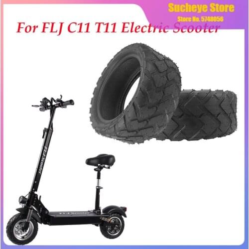 10 Inch Tyre 80/60-6 Tubeless Tire for FLJ C11 T11 Electric Scooter Go Karts ATV Quad Anti-skid Off-road Thick Vacuum Tyre